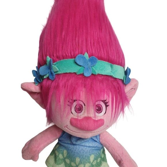 Trolls Poppy Hug 'N Plush 24" Large Pink Poppy Stuffed Toy Doll Dreamworks 2016 - Picture 2 of 9